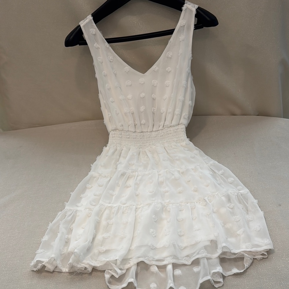 Emerald Sundae Ivory Floral Mini Dress